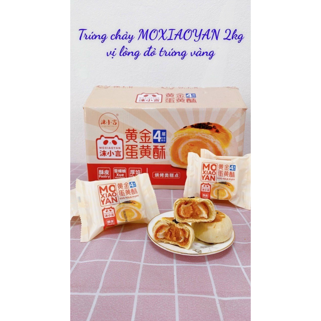 Bánh trứng chảy ngàn lớp Đài Loan/ Bánh pía ngàn lớp nhân trứng chảy