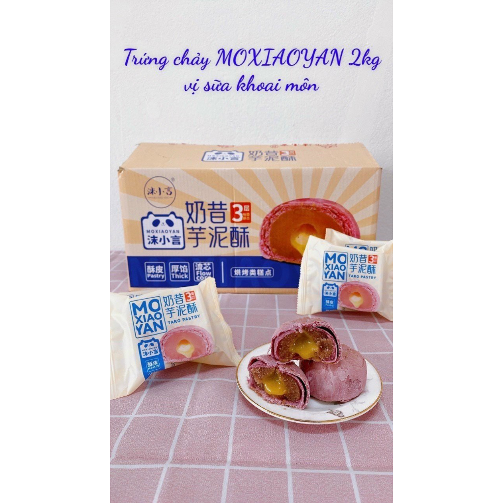 Bánh trứng chảy ngàn lớp Đài Loan/ Bánh pía ngàn lớp nhân trứng chảy