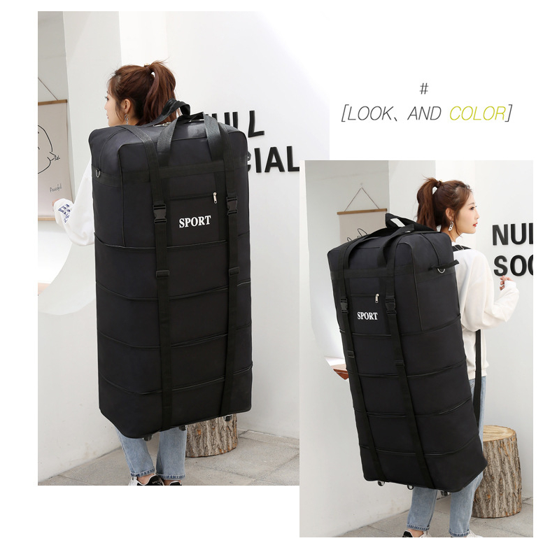 Vali Hành Lý Ký Gửi dạng kéo đeo vai quai xách Super X Bagage Carrier 6 bánh xe 105x50x30cm  ☘️☘️