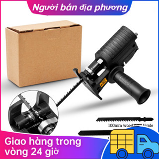 Bộ Chuyển Đổi Máy Khoan Thành Máy Cưa Lọng Cầm Tay HILDA (Tặng kèm 3 lưỡi cưa), bảo hành 1 năm