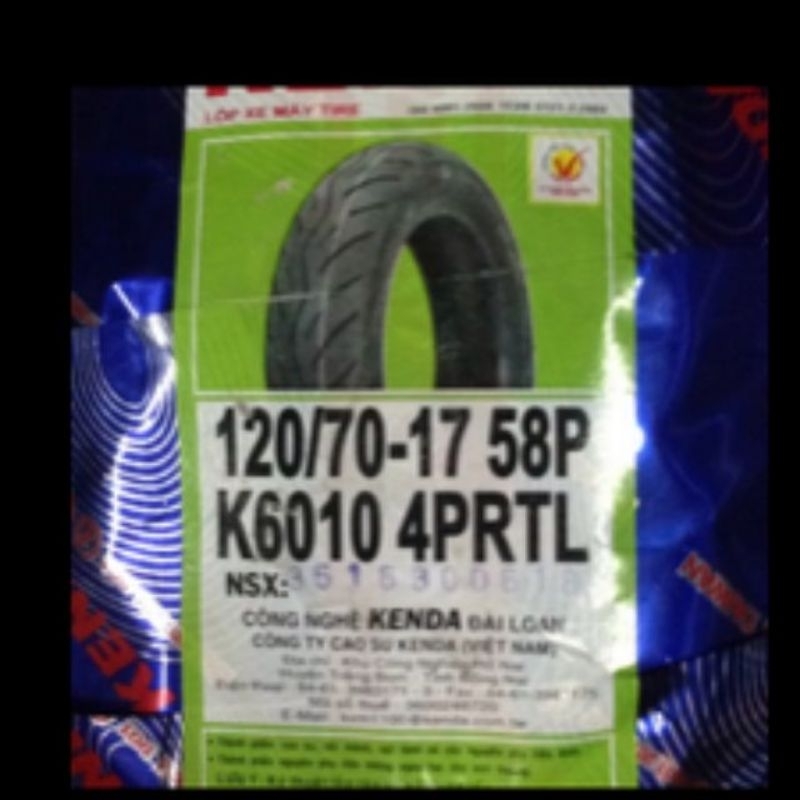 Lốp sau Ex150 Winer 120/70-17 hiệu KENDA - Lốp KenDa không ruột