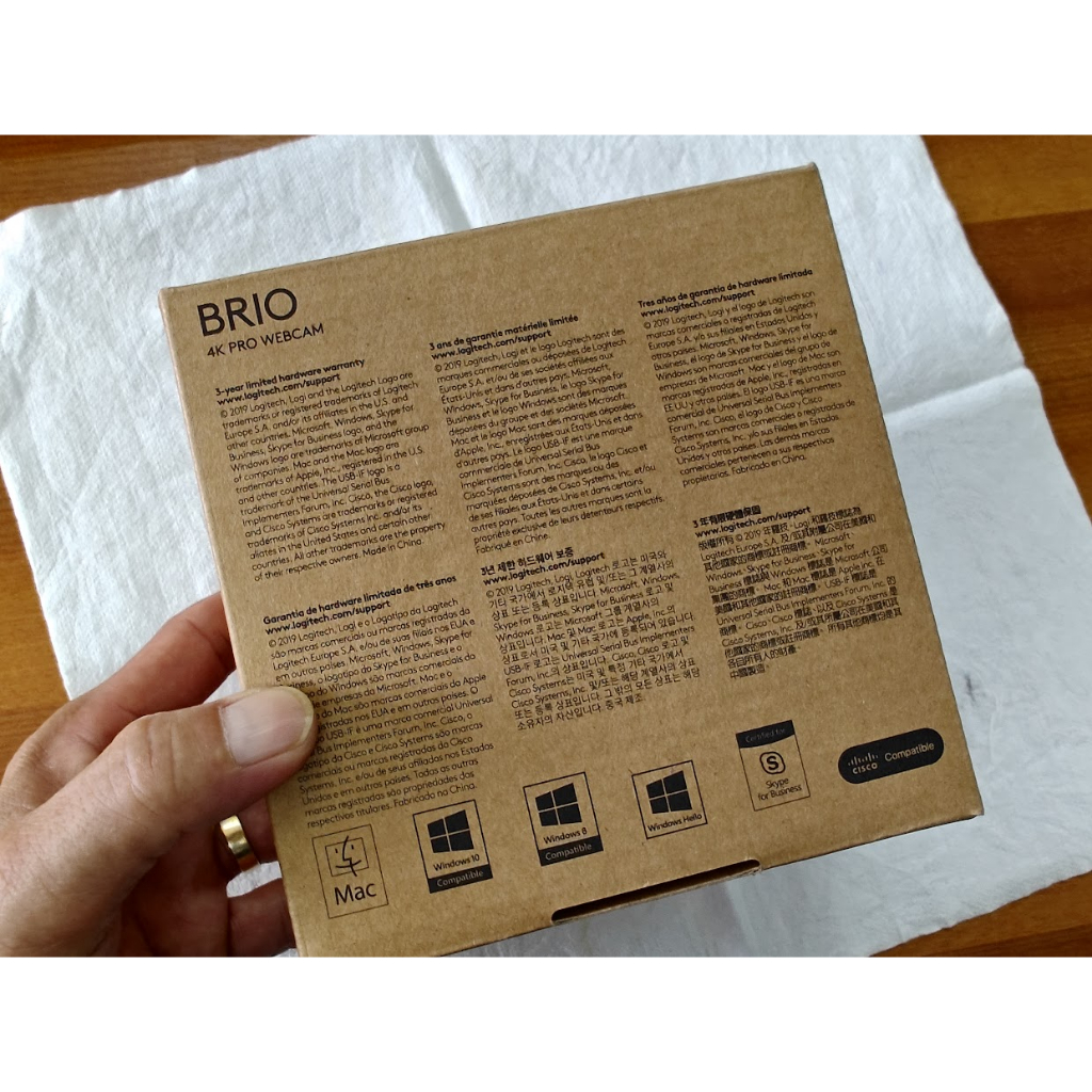 Logitech Brio 4K Pro Webcam - 4K Ultra HD - Hàng mới nguyên seal