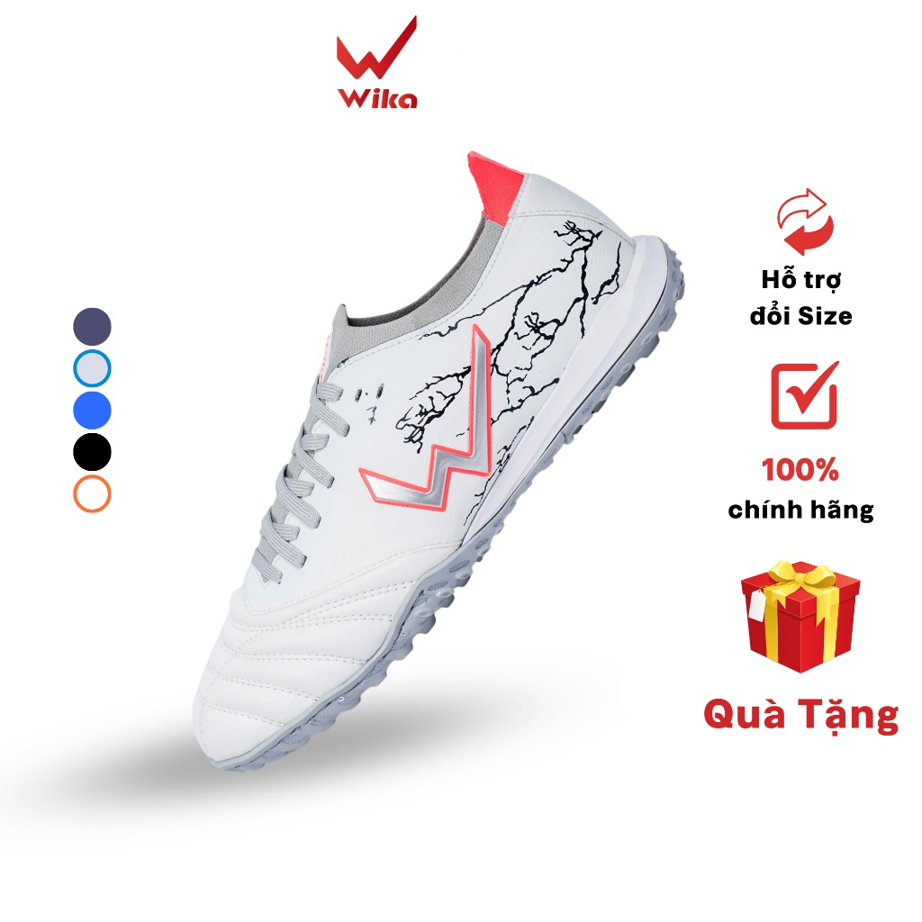 ( hãy chọn quà tặng thêm 0đ ) Giày Đá Bóng Nam Wika Thunder Chính Hãng, Giày Đá Banh Sân Cỏ Nhân Tạo- khâu full đế