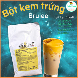 Bột kem trứng nướng Brulee lẻ 100g (bột màu trắng + hạt màu li ti)