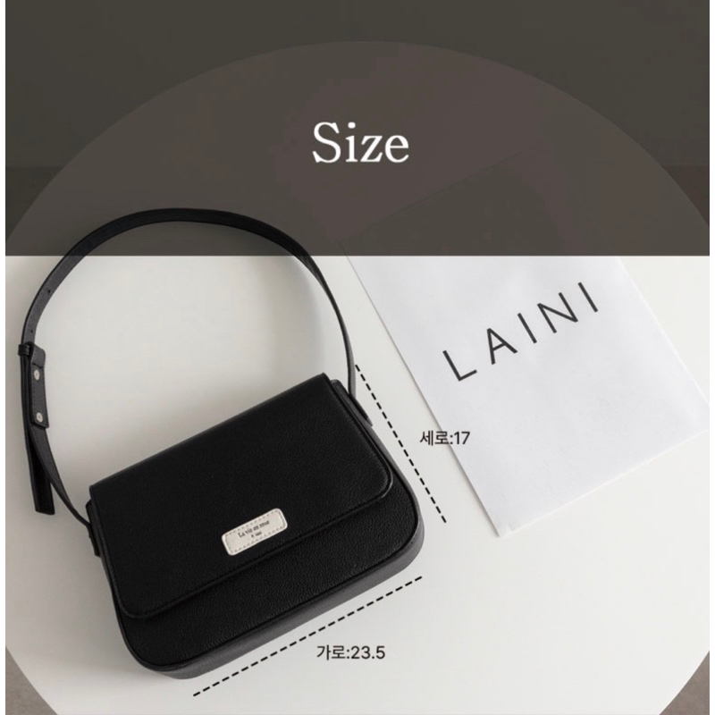 Túi da Laini chính hãng thay đổi được dây đeo vai và đeo chéo