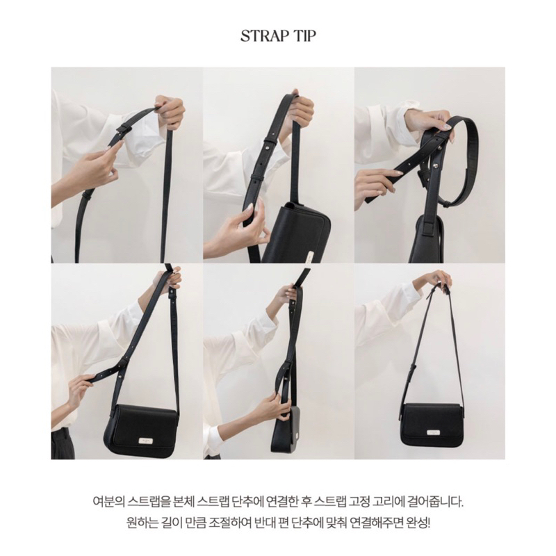 Túi da Laini chính hãng thay đổi được dây đeo vai và đeo chéo