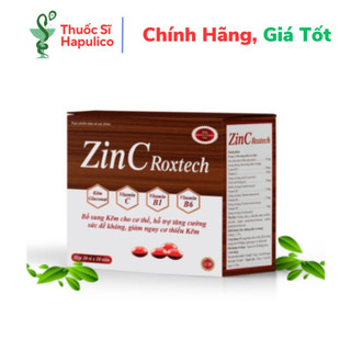  Viên kẽm ZinC Roxtech vitamin C B tăng cường sức đề kháng tăng sức khỏe - 100 viên 