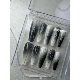 Nailbox mẫu omber đen trắng