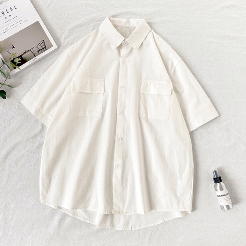 Áo sơ mi nam đơn giản phong cách hàn quốc vintage