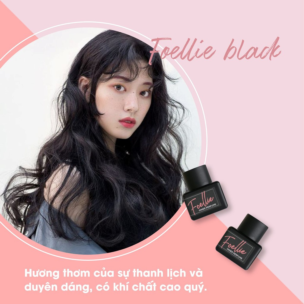 Nước Hoa Vùng Kín FOELLIE 5ml MÀU ĐEN Bán Chạy Nhất Nước Hoa Bím Thơm Lâu Cô Bé Bim Bim Thơm Nhẹ Nhàng Quyến Rũ DASATA
