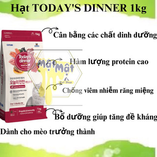 Hạt Today’s Dinner 1kg dành cho mèo trưởng thành