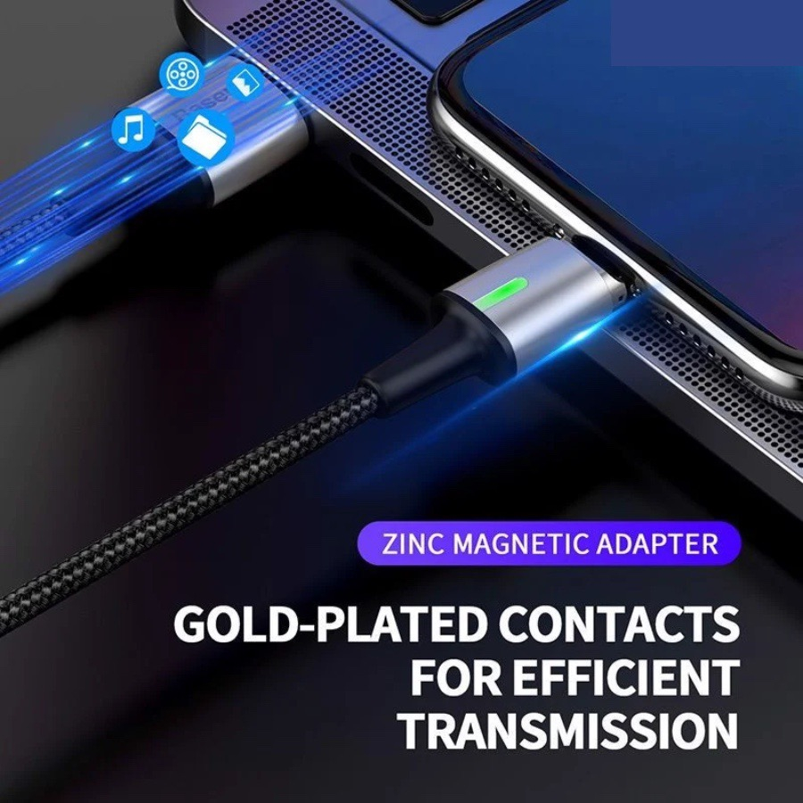 Cáp sạc Baseus nam châm ZinC Micro 1m, 2m cho điện điện thoại, máy tính bảng,...