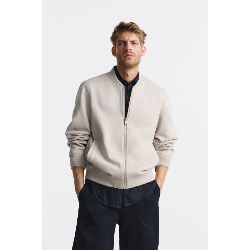 Áo khoác Bomber Zr chất da lộn, hàng dày dặn đẹp