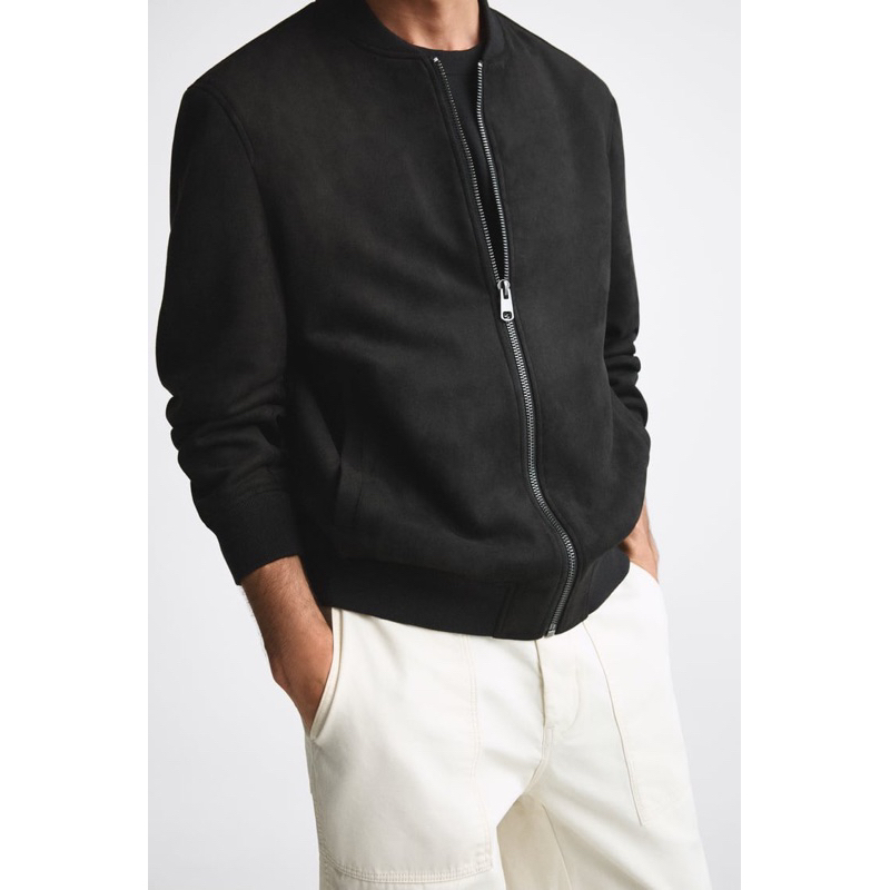 Áo khoác Bomber Zr chất da lộn, hàng dày dặn đẹp