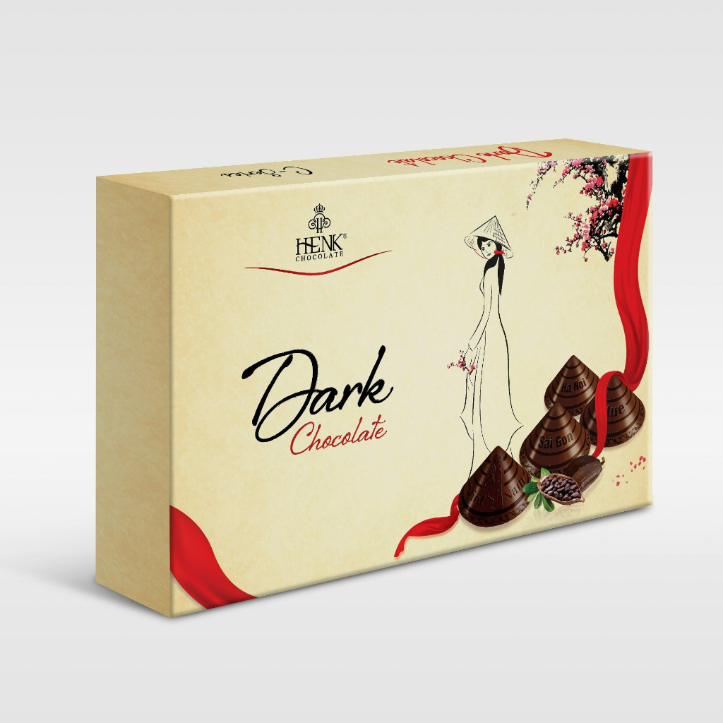 Socola Đen Nón Lá Việt Nam MEKONG CHOCOLATE Cao Cấp Hộp 120g