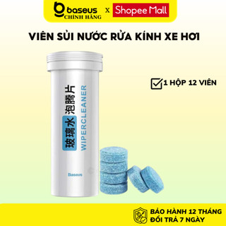 Bộ 12 viên tạo dung dịch nước màu xanh cho nước tạo chất lau sạch kính ô tô vệ sinh kính sạch hơn bóng hơn