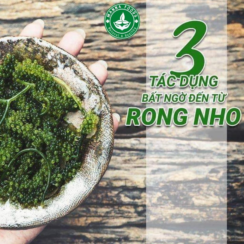 Rong nho tách nước Okinawa D&T - Đặc sản rong nho biển Khánh Hòa Gói zip 100g