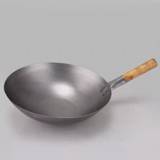 Chảo xào thép carbon tay cầm gỗ 36cm 39cm 43cm