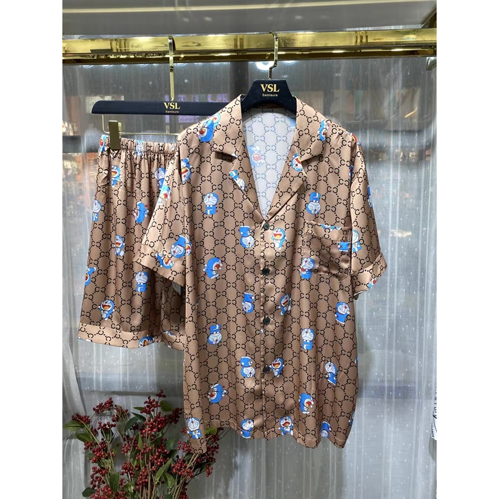 Bộ, Set ngủ Gucci họa tiết Doraemon LA 1-1 on web