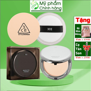 Phấn phủ bột nén 3ce stylenanda natural finish loose powder 3ce makeup fix powder