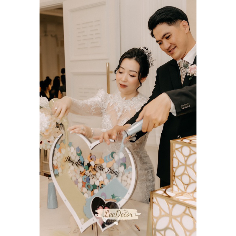 Bảng rót cát và thả tim 2in1