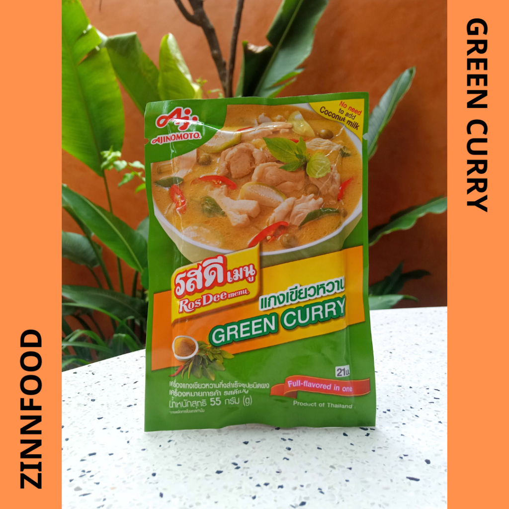 Gia vị RosDee Thái Lan - gia vị Cari xanh 55g - gia vị TomYum kem 60g - gia vị Thịt kho tàu 60g - gia vị Dầu hào 70g