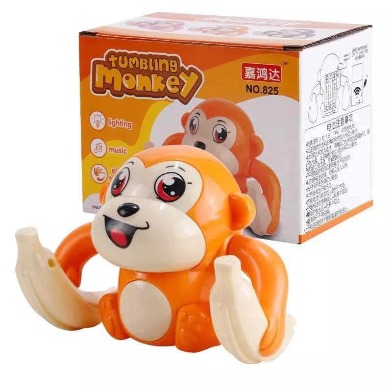Đồ chơi khỉ nhào lộn giải trí cho trẻ sơ sinh và trẻ nhỏ - khỉ con nhào lộn đáng yêu