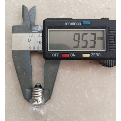 Bóng đèn sợi đốt E10 đuôi xoáy 10mm 6.2V 0.5A