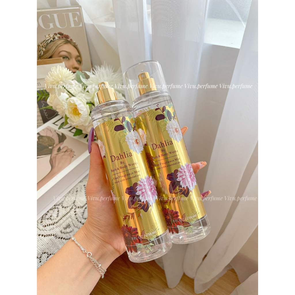 (Hương lê chín mát lạnh) Bodymist BBW hương Dahlia