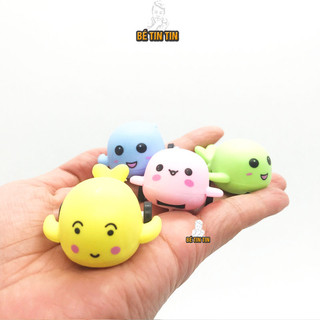 Combo Đồ chơi mini chạy đà-thú chạy cót mini-thú nhựa mini cho bé