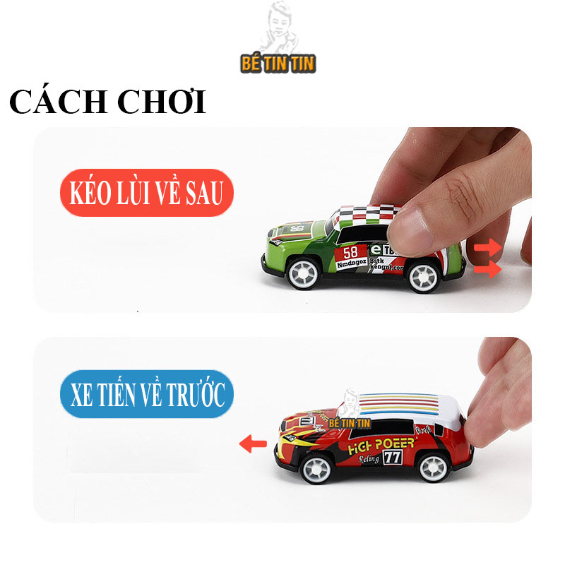 Đồ chơi xe hơi, ô tô màu hỗn hợp graffiti địa hình 6,8cm (Giao 1 xe ngẫu nhiên)