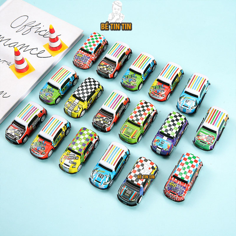 Đồ chơi xe hơi, ô tô màu hỗn hợp graffiti địa hình 6,8cm (Giao 1 xe ngẫu nhiên)