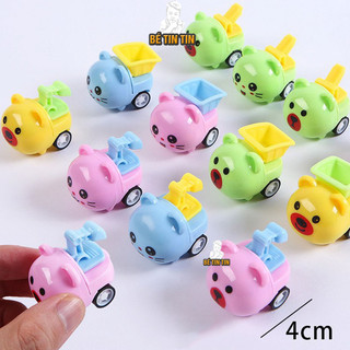 Xe công trình cho bé mini chạy cót bánh đà 30gr - đồ chơi cho bé Đồ Chơi TinTin