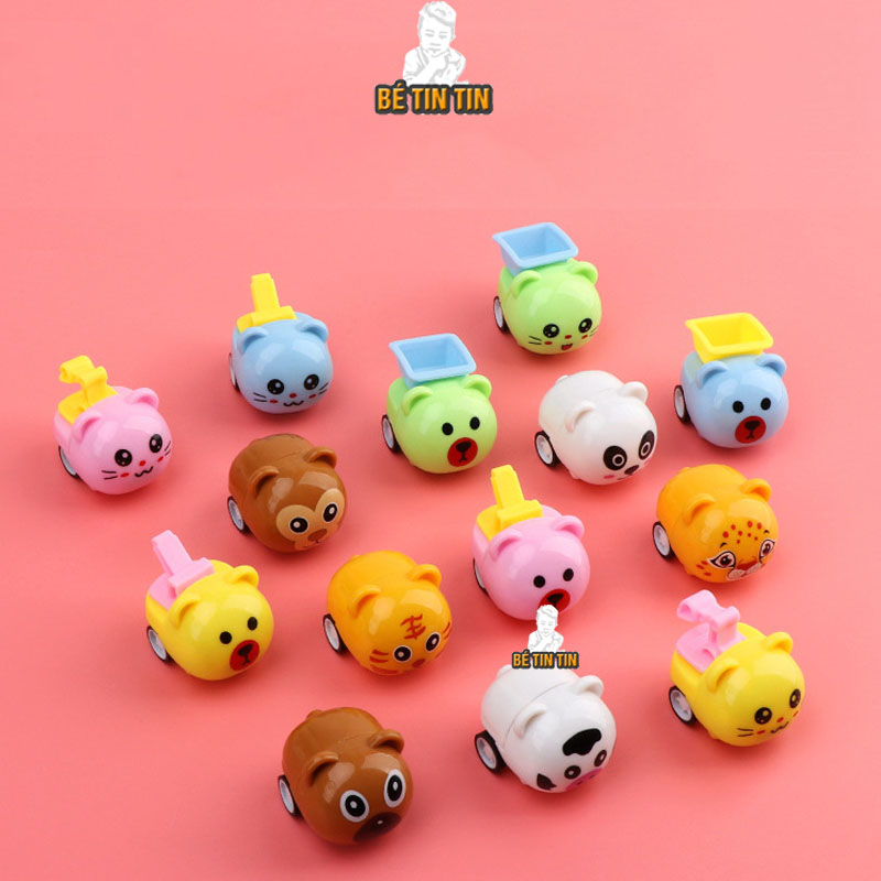 Xe công trình cho bé mini chạy cót bánh đà 30gr - đồ chơi cho bé Đồ Chơi TinTin