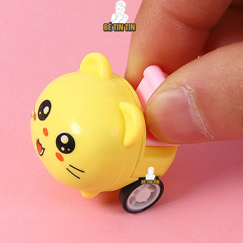 Xe công trình cho bé mini chạy cót bánh đà 30gr - đồ chơi cho bé Đồ Chơi TinTin