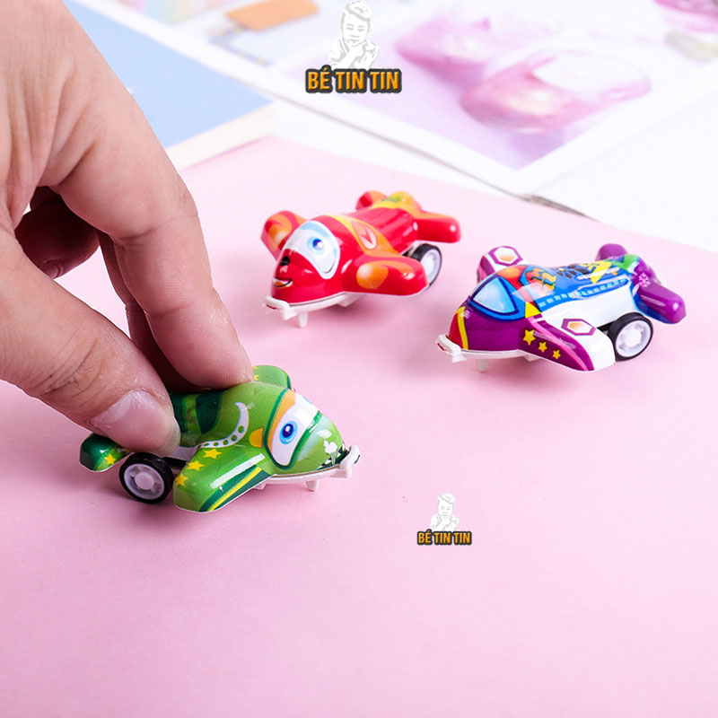 Đồ chơi trẻ em máy bay mini vặn dây cót chạy đà cho bé