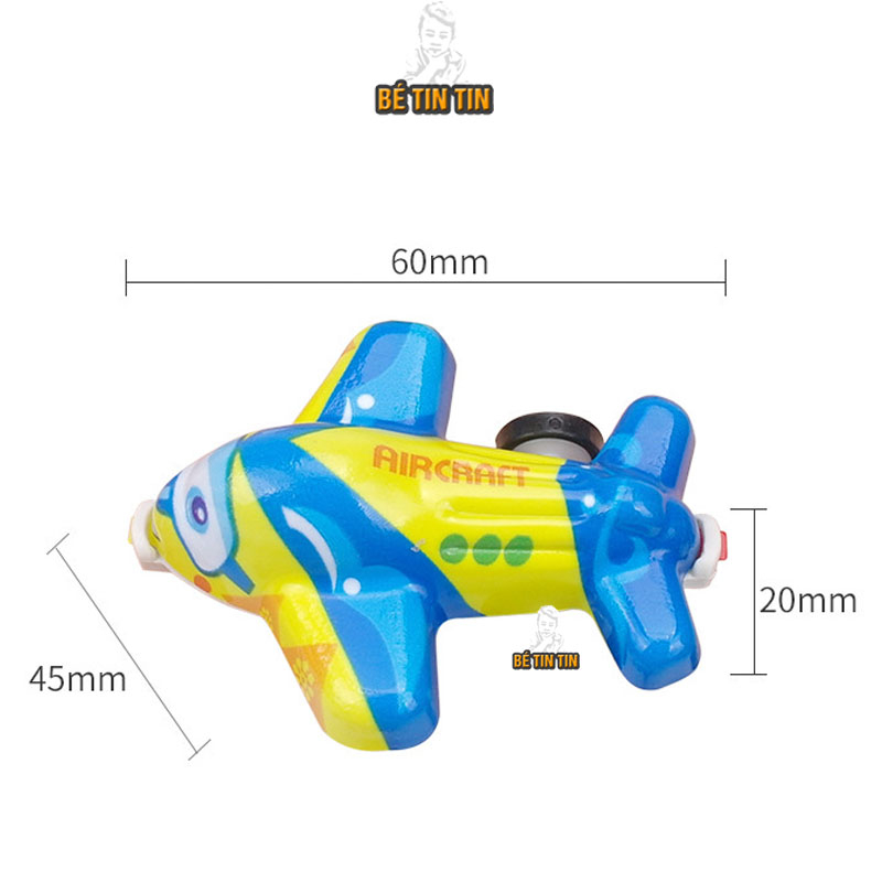 Đồ chơi trẻ em máy bay mini vặn dây cót chạy đà cho bé