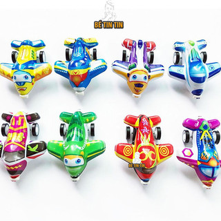 Đồ chơi trẻ em máy bay mini vặn dây cót chạy đà cho bé