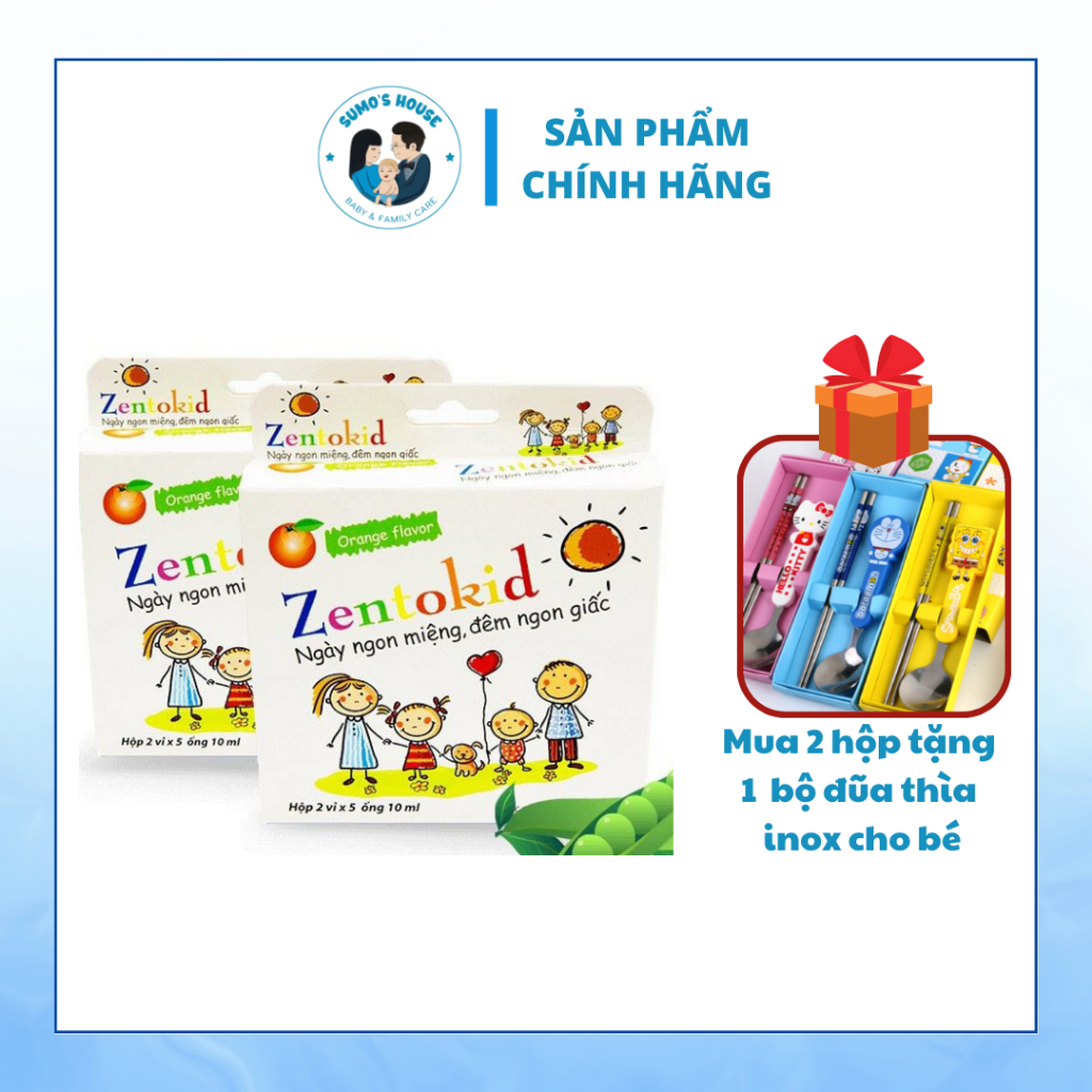 Siro Ăn Ngon Zentokid Cpc1hn Bé Ăn Ngon Miệng, Ngủ Ngon Giấc, Tiêu Hóa Tốt - (Hộp 10 Ống)