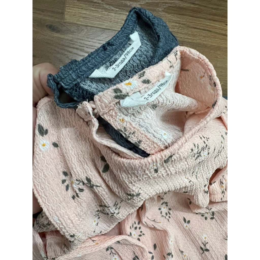 Váy bé gái vintage cotton xốp hoa nhí