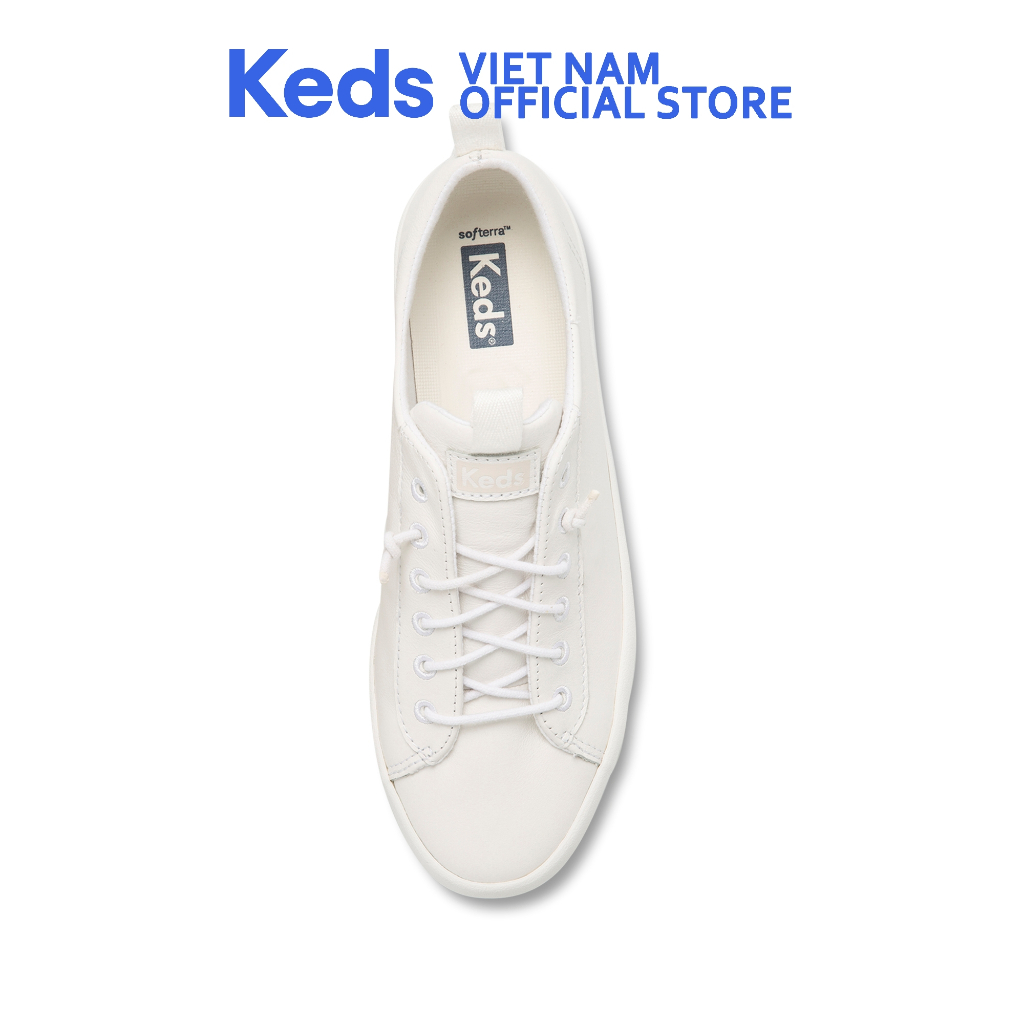 Giày Thể Thao Keds Nữ- Kickback Leather White- KD065543