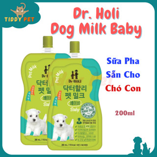 Sữa Tươi Bổ Sung Dinh Dưỡng Cho Chó Con - Dr Holi Pet Milk Baby 200ml - Đến từ Hàn Quốc