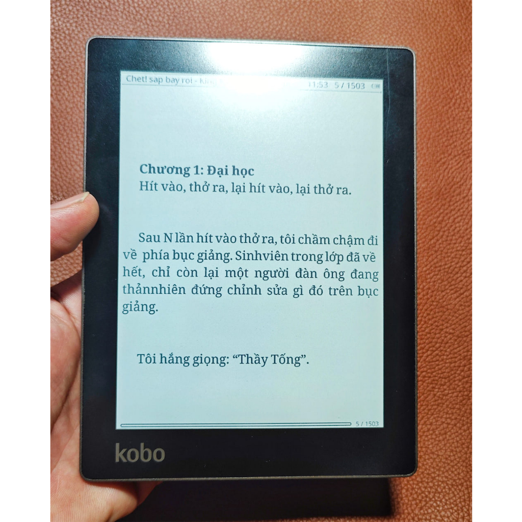 Máy Đọc Sách Kobo Aura 6 Inch Có Đèn Nền, Cài Sẵn Koreader, Patch Update