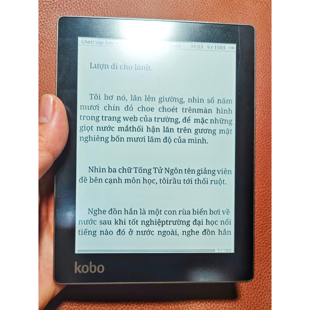 Máy Đọc Sách Kobo Aura 6 Inch Có Đèn Nền, Cài Sẵn Koreader, Patch Update