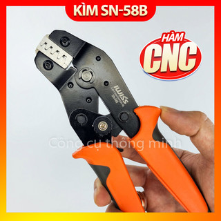 Kìm bấm cos 2 tầng IWISS SN58B dùng để bấm đầu cos 5557 5559 SATA