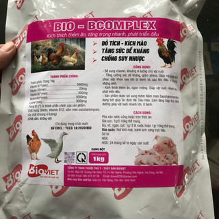 Bcomplex vỗ béo gia súc gia cầm gói từ 100gam siêu mọc lông, tăng trọng nhanh, vàng da đẹp mã