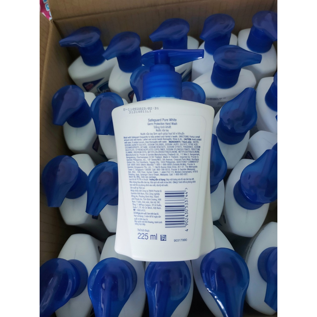 Nước rửa tay Safeguard 220ml diệt khuẩn 99.9% vi khuẩn