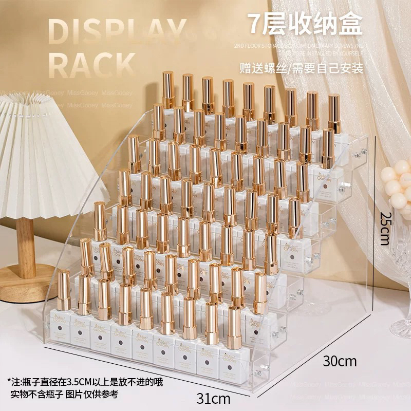 Kệ meka cao cấp trưng mày sơn- kệ nhiều tầng nhiều ngăn trưng bày sơn