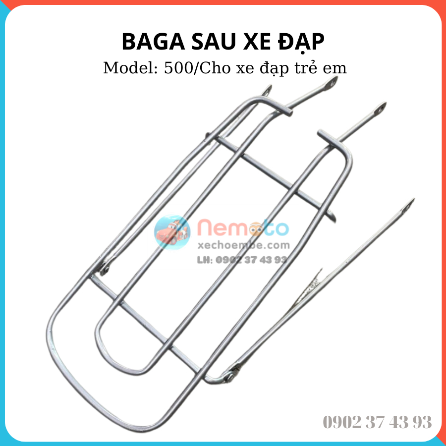 Baga Xe Đạp Phổ Thông 500 - Dành cho xe trẻ em hàng Việt Nam cứng cáp