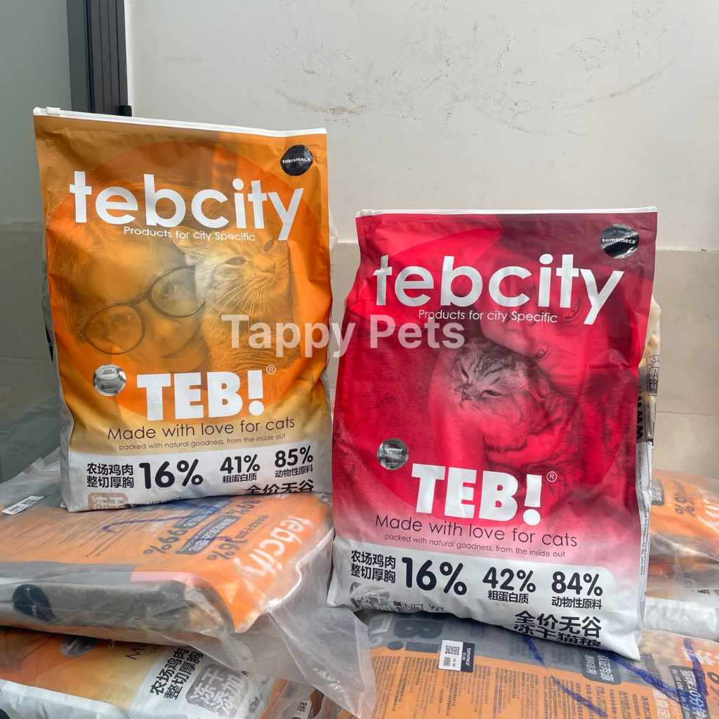 [🔥 Bao 9kg Hãng ] Hạt TEB CITY Cho Mèo Mọi Lứa Tuổi | Mix Topping Sấy Lạnh Hoàn Hảo, Không Độn Ngũ Cốc